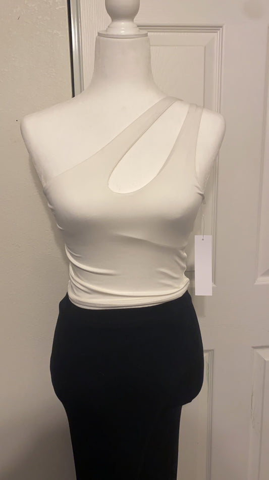 White crop top